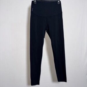 Fanka Body Sculpt High Waisted Compression Leggings Black Reflective Womens S